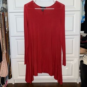 Burnt Orange Long Sleeve Dress